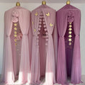 Purple Tulle Kids Bed Canopy Princess Tent Reading Nook