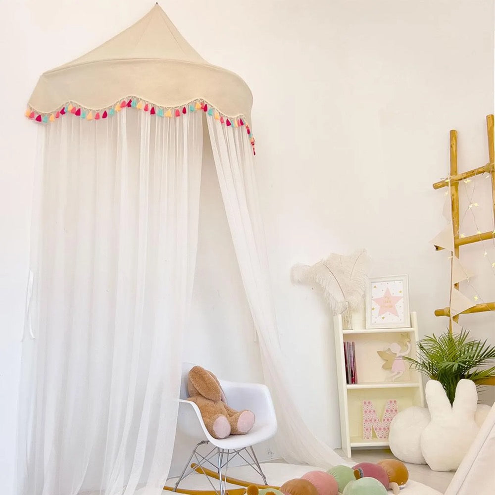 Tulle Canopy Bedding, Hanging Wall Tent, Princess Reading Nook, Kids Play Area