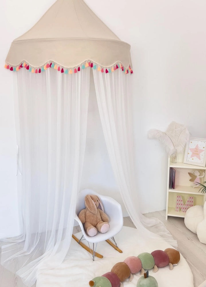 Tulle Canopy Bedding, Hanging Wall Tent, Princess Reading Nook, Kids Play Area